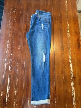 Michael Kors Distressed Blue Women's Jeans